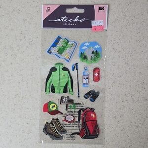 Hiking Outdoors Scrapbook Memory Book Stickers